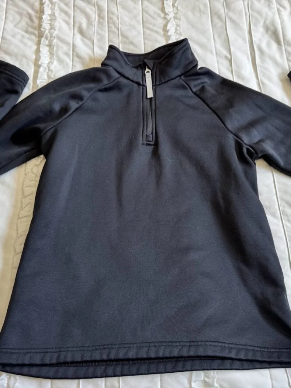 Spyder Kids Large Quarter Zip Black Pullover